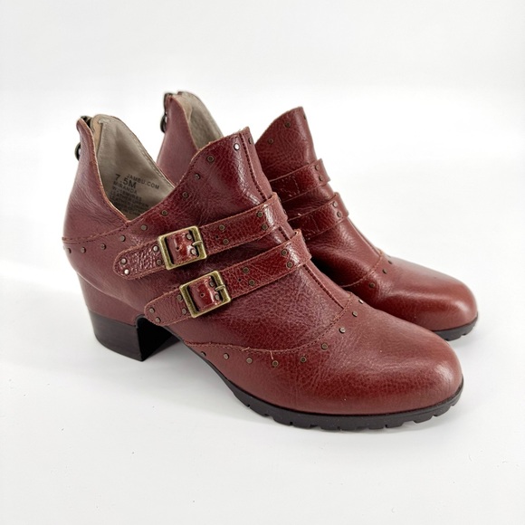 Jambu Miranda Women’s Leather Western Ankle Bootie in Brown Size 7 - Picture 3 of 10